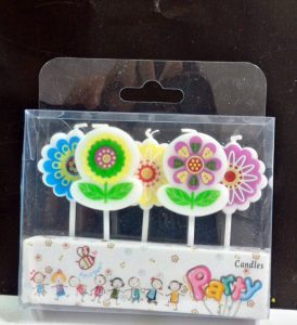 Lilin Motif Bunga Flower