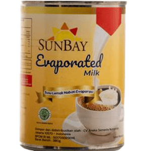 Sunbay Evaporated Milk Susu Evaporasi 380gram