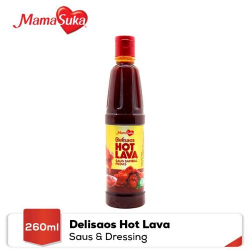 Saos MamaSuka Delisaos HOT LAVA Sauce 260 ml
