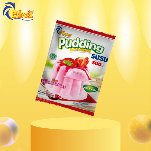 Pudding Susu Ethoz Mix Berries 100gr