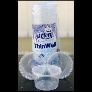 Murah! Thinwall 300 ml Round merk Victory isi 25pcs/pack