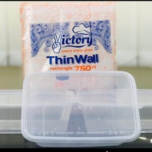 Murah! Thinwall 750ml merk Victory isi 25pcs/pack Food Container 750ml
