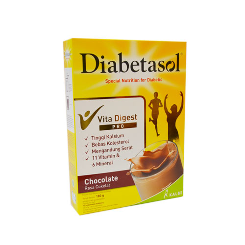 Susu Diabetasol Nutrition For Diabetic Coklat 180 gr