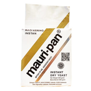 Ragi Instant Yeast Mauripan Print 500gr Pengembang Roti