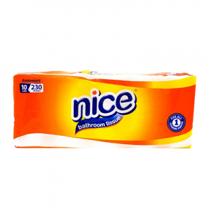 NICE Toilet Tissue Embossed 10'S White Rol