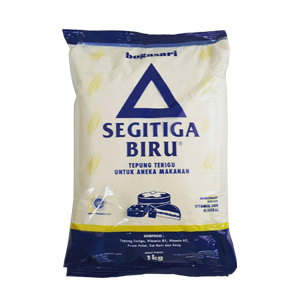 Tepung Terigu Segitiga Biru Transparan 1kg