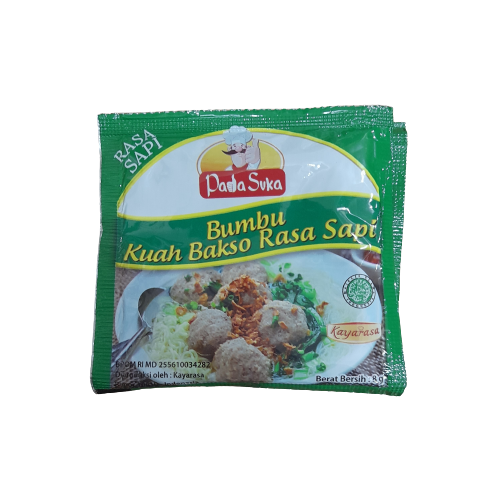 Bumbu Kuah Bakso Rasa Sapi Bubuk Sachet 8gr Renceng Isi 12