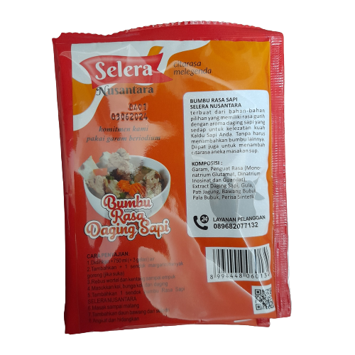 Bumbu Rasa Daging Sapi Selera Nusantara