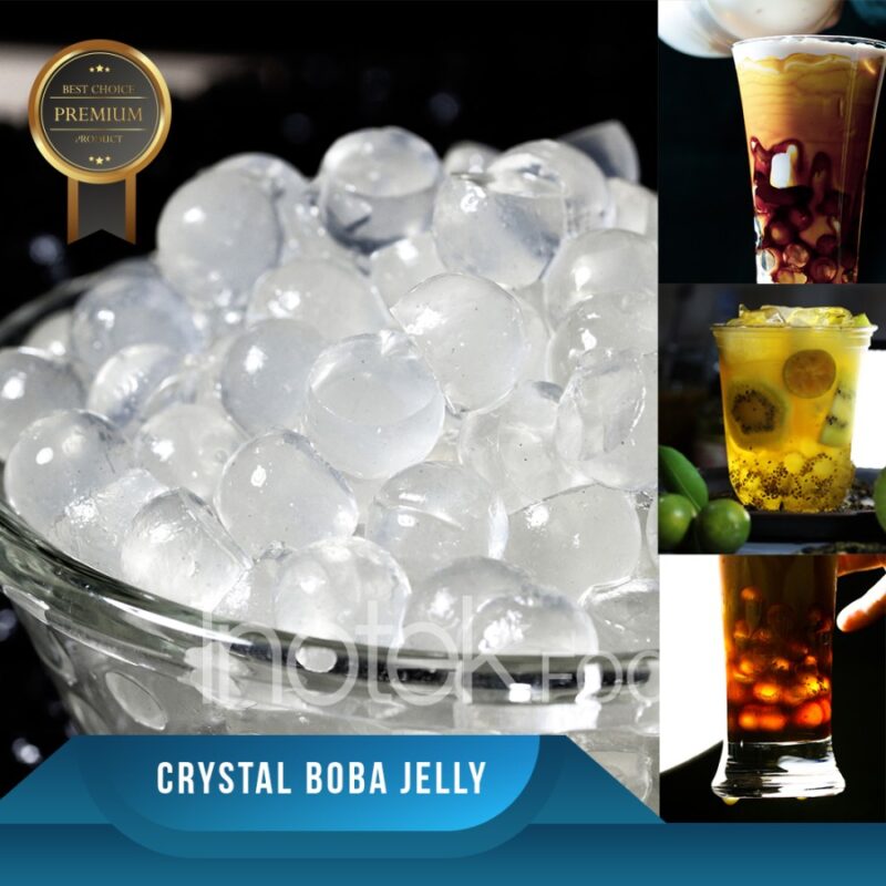Boba Jelly Kristal Bening 1Kg Siap Saji