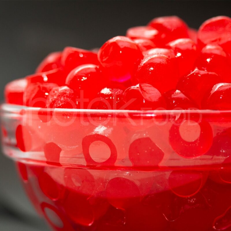 Boba Jelly Kristal Merah Delima 1Kg Siap Saji