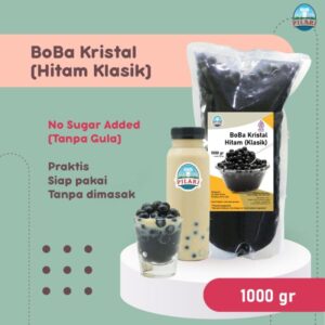 Boba Jelly Kristal Hitam Klasik 1Kg Siap Saji
