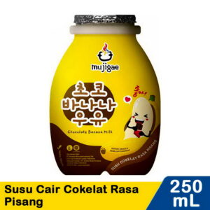 Mujigae Susu Cair Cokelat Banana 250ml