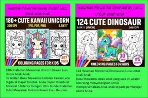 Mewarnai Gambar Anak Digital Lucu Kawaii 1