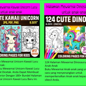 Mewarnai Gambar Anak Digital Lucu Kawaii 1