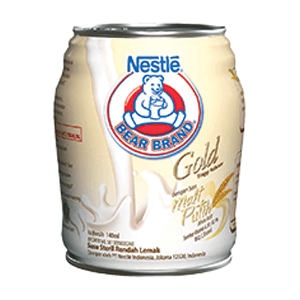 Bear Brand Susu Gold Malt Putih Kaleng 140ml