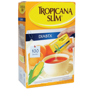 Tropicana Slim Sweetener Diabetic Low Calorie Box 100x2g