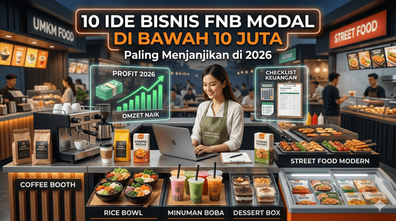 10 Ide Bisnis FnB Modal Kecil 2026 Paling Menjanjikan
