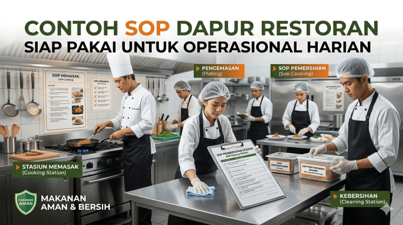 7 Contoh SOP Dapur Restoran Siap Pakai