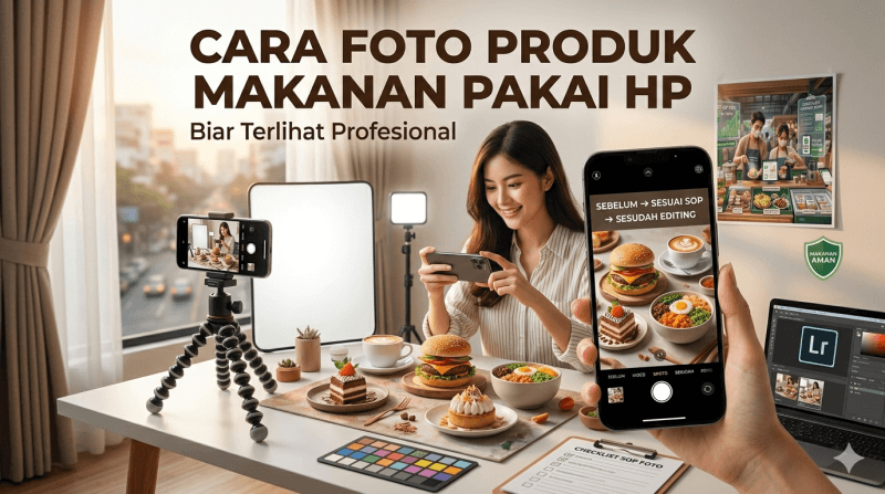 Cara Foto Produk Makanan Pakai HP Biar Terlihat Profesional