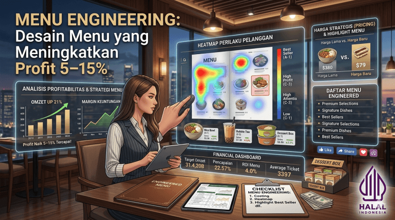 Menu Engineering : Cara Desain Menu Agar Pelanggan Pilih Menu Paling Untung
