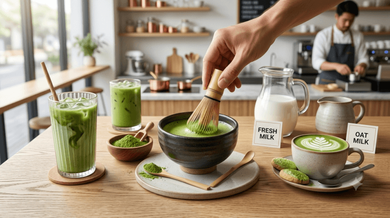 Cara Membuat Matcha Latte Cafe yang Creamy dan Tidak Pahit