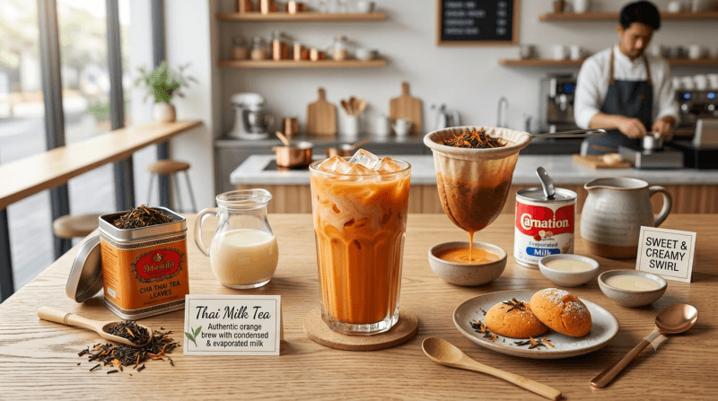 Cara Membuat Thai Tea Premium Ala Cafe (Resep Lengkap)