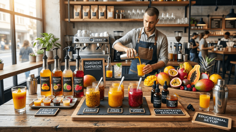 Perbedaan Sirup Puree Concentrate untuk Minuman