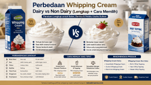 Perbedaan Whipping Cream Dairy dan Non Dairy