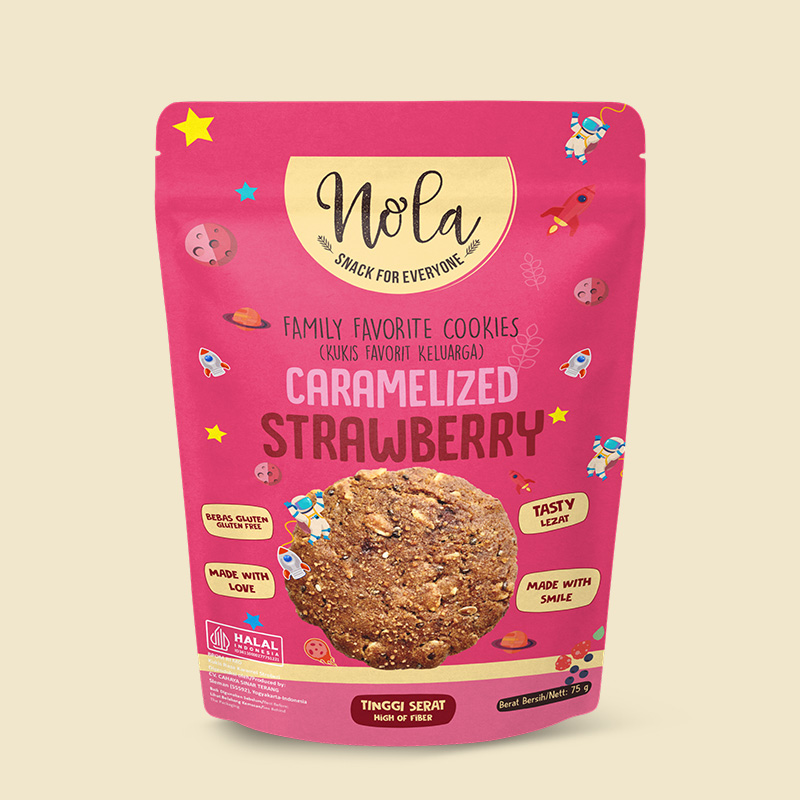 Nola Gluten Free Cookies Caramelized Strawberry