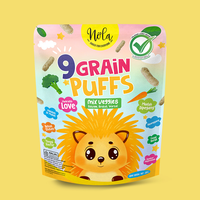 Nola 9 Grain Puffs Mix Veggies