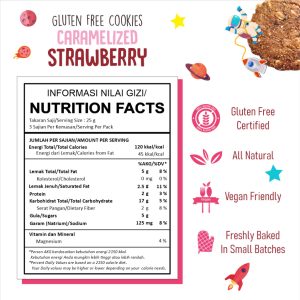 Nola Gluten Free Cookies Caramelized Strawberry