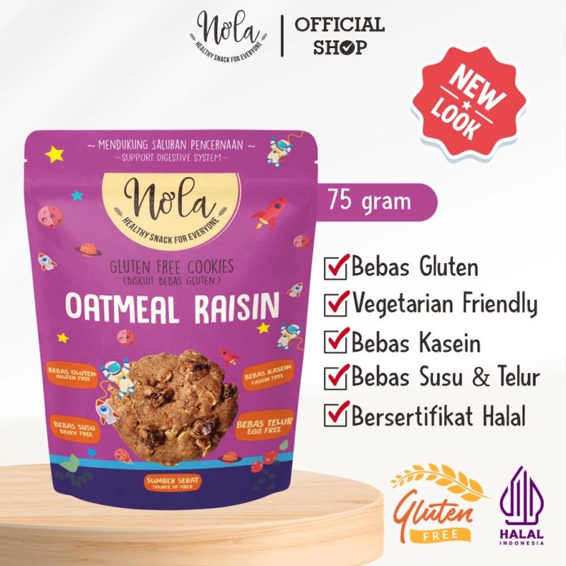 Nola Gluten Free Cookies Oatmeal Raisin