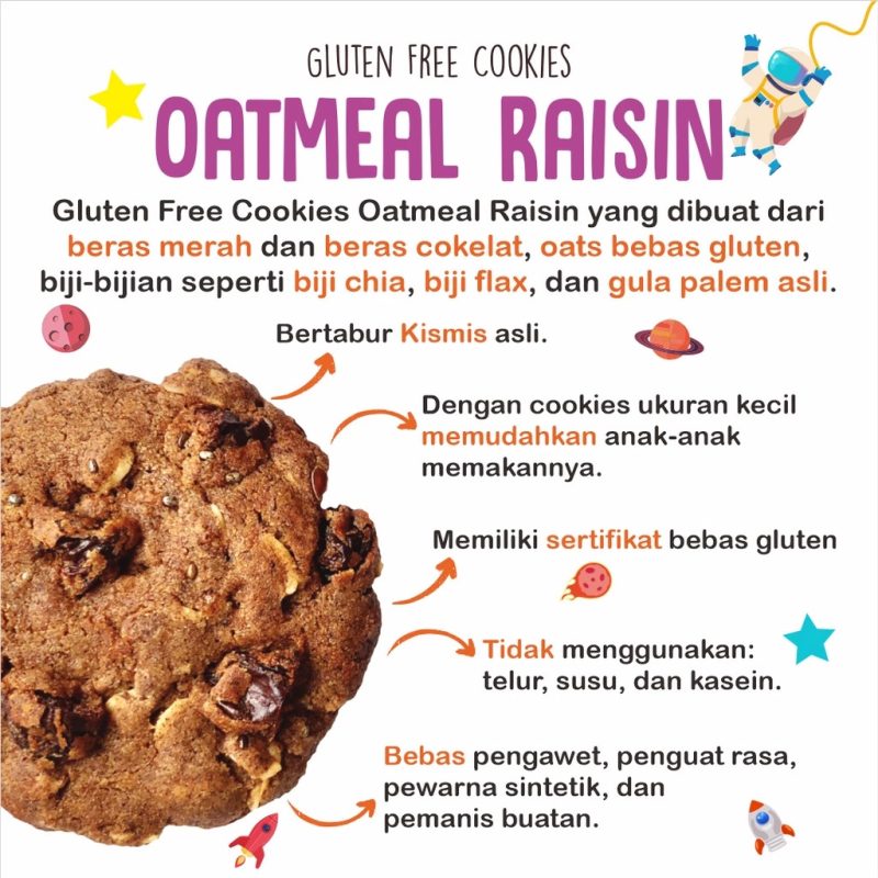 Nola Gluten Free Cookies Oatmeal Raisin