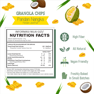 Granola Chip Pandan Nangka Jackfruit Nola