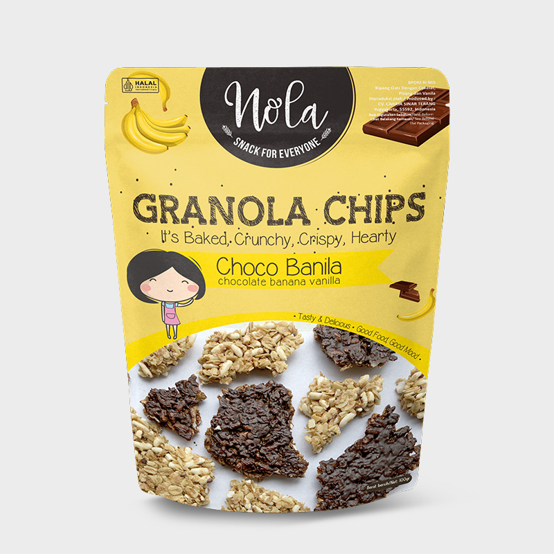 Granola Chips Choco Banana Vanilla Banila Nola