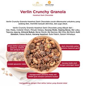 Crunchy Granola Hazelnut Dark Chocolate Verlin