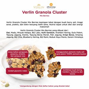 Granola Cluster Mix Berries Verlin