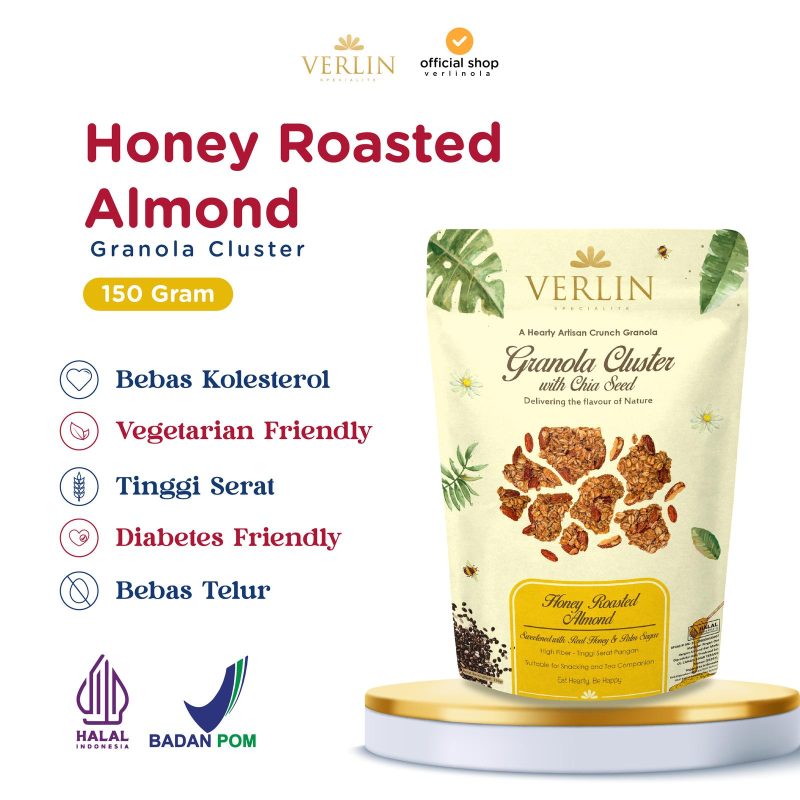 Granola Honey Roasted Almond Cluster Verlin
