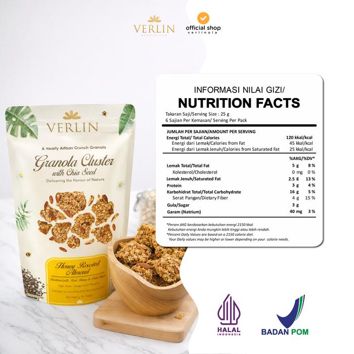 Granola Honey Roasted Almond Cluster Verlin