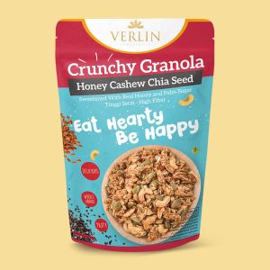 Granola Crunchy Honey Cashew Chia Seed Verlin