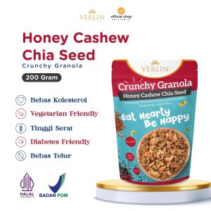 Granola Crunchy Honey Cashew Chia Seed Verlin