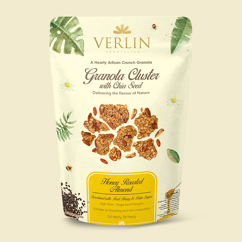 Granola Honey Roasted Almond Cluster Verlin