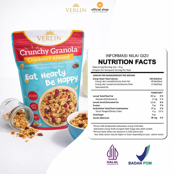 Granola Crunchy Cranberry Almond Verlin
